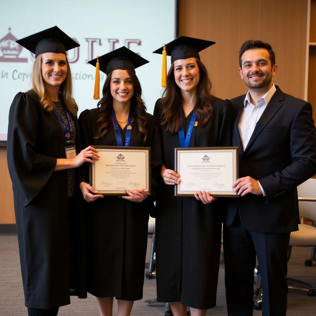 Ceremonia de graduación de estudiantes de Bawdiesq
